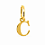 Pingente Letra Inicial em Ouro 18K 6,5 mm - Imagem 6