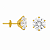 Brinco em Ouro 18K Com Zirconia Redonda Branco - Imagem 6