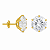 Brinco em Ouro 18K Com Zirconia Redonda Branco - Imagem 7