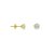 Brinco em Ouro 18K Com Zirconia Redonda Branco - Imagem 2