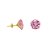 Brinco em Ouro 18K Com Zirconia Redonda Rosa Claro - Imagem 9