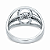 Anel em Ouro Branco 18K com 0.16 k de Diamantes - Imagem 3
