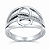 Anel em Ouro Branco 18K com 0.16 k de Diamantes - Imagem 1