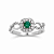 Anel em Ouro Branco 18K com Esmeralda e Diamantes - Imagem 2