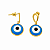 Brinco em Ouro 18 K com Olho Grego - Imagem 1