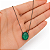 Gargantilha em Ouro 18K Rodio Negro Com Esmeralda Oval - Imagem 2