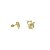 Brinco em Ouro 18K com Zirconia de Gatinho - Imagem 1