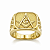 Anel em Ouro 18K Símbolo da Maçonaria - Imagem 2