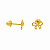 Brinco em Ouro 18K Lacinho Infantil - Imagem 1