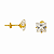 Brinco em Ouro 18K com Zirconia Carre - Imagem 1