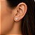 Brinco em Ouro 18K Zirconia Coração - Imagem 2