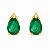 Brinco em Ouro 18K com Esmeralda Gota - Imagem 1