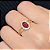 Anel em ouro 18K com Zircônia - Imagem 2