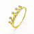 Anel em ouro 18K Coroa com Zircônia - Imagem 1