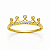 Anel em ouro 18K Coroa com Zircônia - Imagem 2