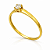 Anel em Ouro 18K com Diamante de 0.27 cts - Imagem 2