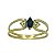 Anel em Ouro 18K com Safira e Diamantes - Imagem 1