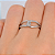 Anel em Ouro Branco 18k com Zirconia - Imagem 4