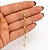 Gargantilha em Ouro 18K Gravatinha com Bolinhas - Imagem 2