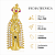 Pingente em Ouro 18K Nossa Senhora de Fatima - Imagem 3