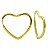 Brinco de Argola Coração em Ouro 18K - Imagem 1