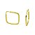 Argola em Ouro 18K Quadrada - Imagem 1