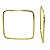Argola em Ouro 18K Quadrada - Imagem 1