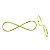 Brinco de Argola Infinito em Ouro 18K - Imagem 1