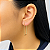 Argola em Ouro 18K Retangular - Imagem 2