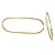 Brinco de Argola Oval Alongada em Ouro 18K - Imagem 1