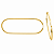 Argola em Ouro 18K Oval Alongada - Imagem 1