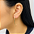 Argola em Ouro 18K Oval Alongada - Imagem 2