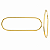 Argola em Ouro 18K Oval Alongada - Imagem 1