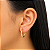 Argola em Ouro 18K Oval - Imagem 2