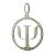 Pingente em Prata 925 Emblema de Pedagogia. - Imagem 1