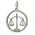 Pingente em Prata 925 Emblema de Direito - Imagem 1