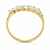 Anel em Ouro 18K Com 7 Zirconias Navetes - Imagem 4
