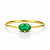 Anel em Ouro 18K com Esmeralda Oval - Imagem 2