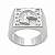 Anel em Prata 925 cavalo com Zirconias. - Imagem 2