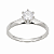Anel em Prata 925 Solitario Facetado com Zirconias. - Imagem 2
