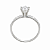 Anel em Prata 925 Solitario Facetado com Zirconias. - Imagem 3