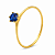 Anel em Ouro 18K Calice Azul Royal - Imagem 1