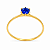 Anel em Ouro 18K Calice Azul Royal - Imagem 2