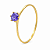 Anel em Ouro 18K Calice Lilas - Imagem 1