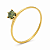 Anel em Ouro 18K Calice Verde - Imagem 1