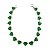 Pulseira em Prata 925 com Zirconias de Coração Verdes - Imagem 1