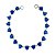 Pulseira em Prata 925 com Zirconias de Coração Azul Royal - Imagem 1