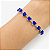 Pulseira em Prata 925 com Zirconias de Coração Azul Royal - Imagem 2