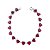 Pulseira em Prata 925 com Zirconias de Coração Vermelhas - Imagem 1