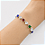 Pulseira em Prata 925 com Zirconias de Coraçãos Coloridos - Imagem 2